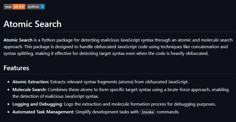 Atomic Search Algorithm Atomic Search Algorithm